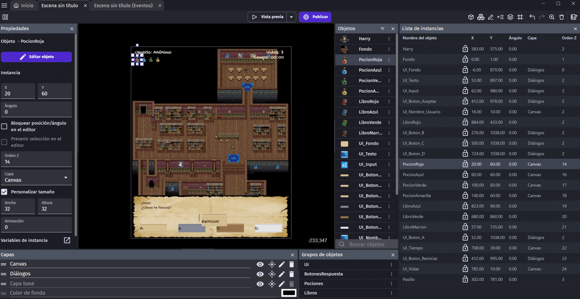 Digitalización de contenidos educativos como videojuegos RPG
