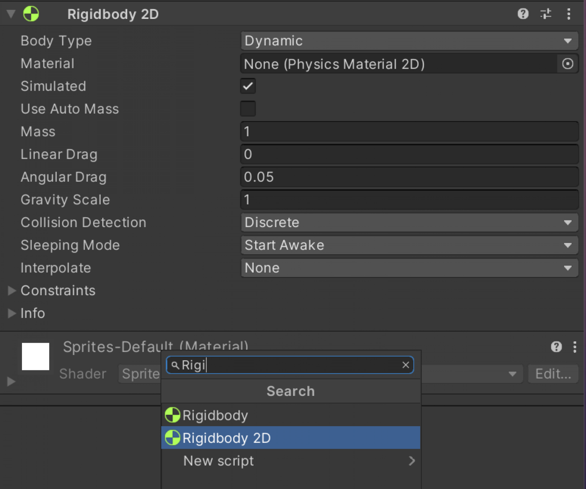 06 Unity 2D - Rigidbody 2D
