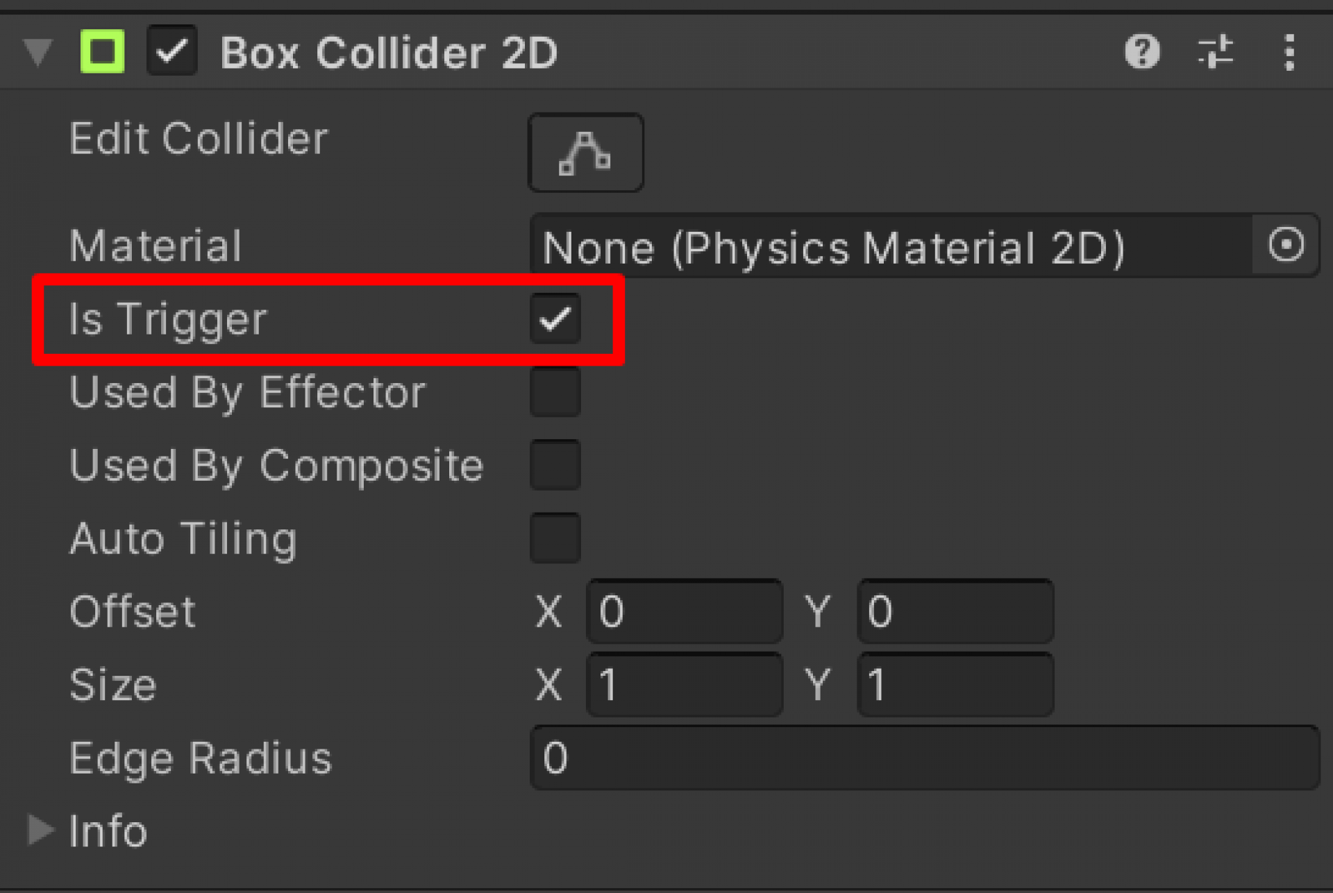 13 Unity 2D - Is Trigger