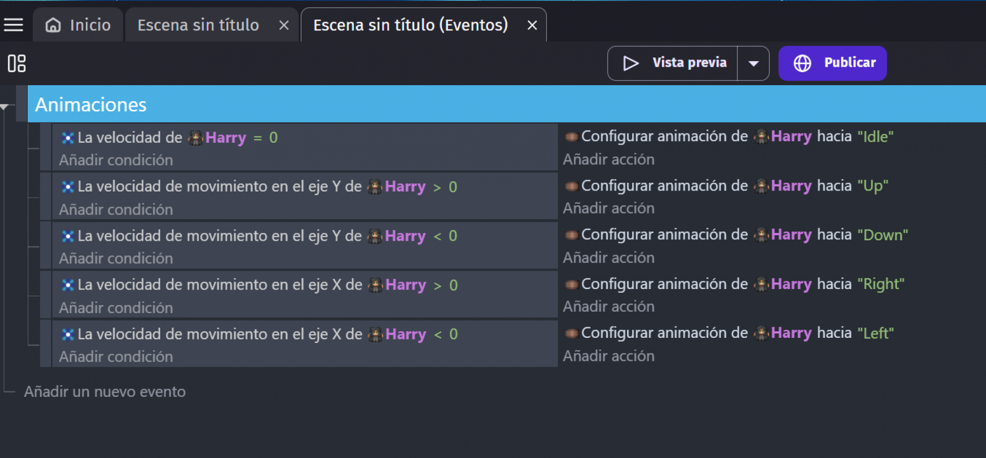 26 Eventos de animaciones