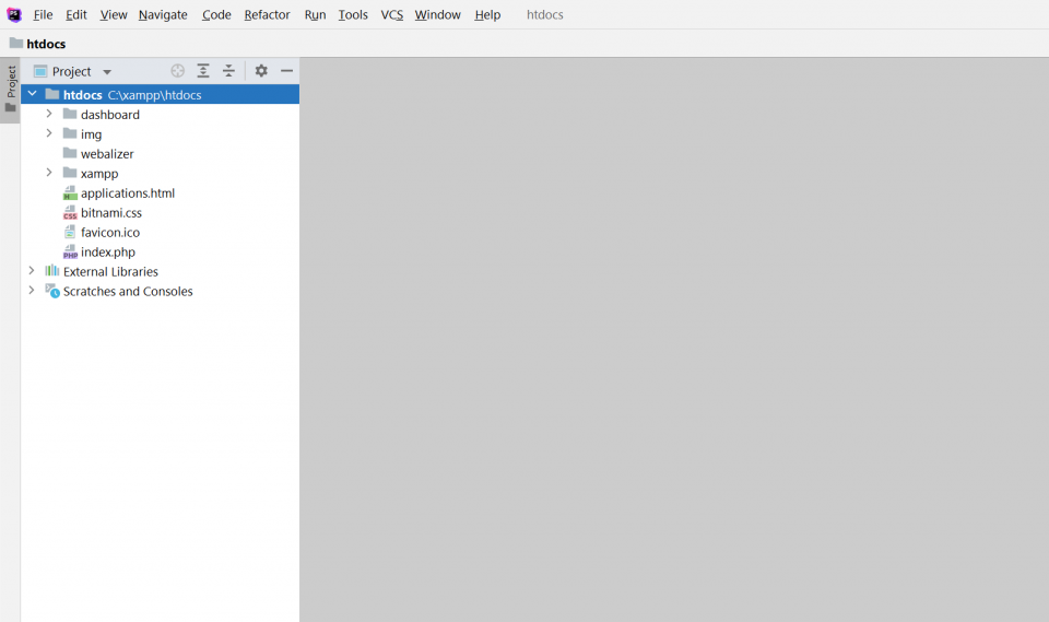 Nuevo proyecto phpStorm V